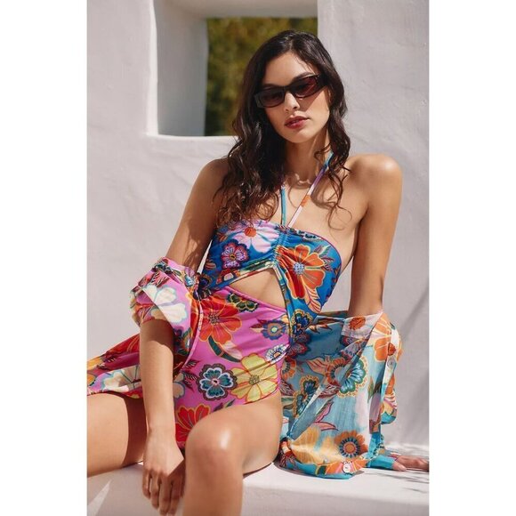 FARM Rio Full Garden One Piece Multi Womens Size XS - Picture 1 of 12